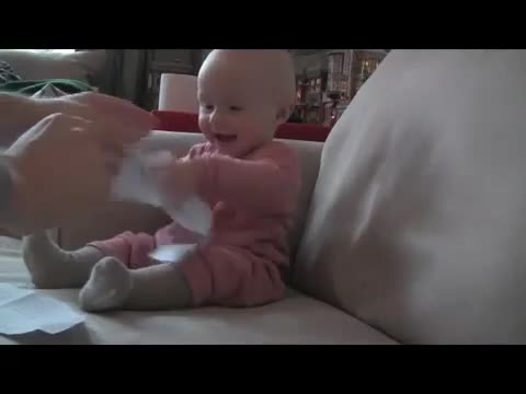 Baby Ripping Paper