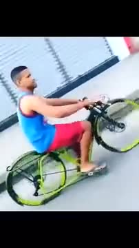 Performance Of Low Bicycle On A Road