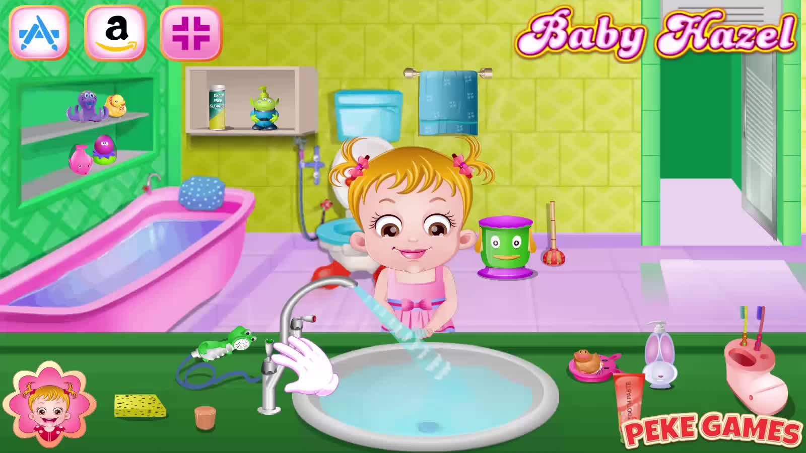 Baby Hazel Bathroom Hygiene Walkthrough