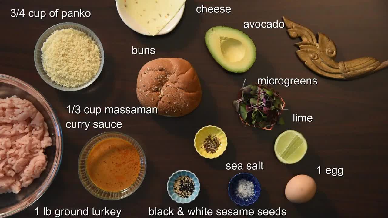 How to Make a Massaman Curry Turkey Burger