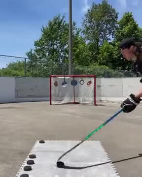 Hockey Player's Aim And Control