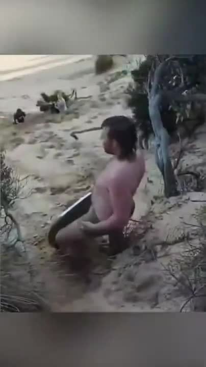 Man Dune Surfs His Way Into The Sea