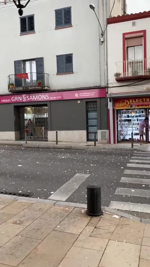 Awful Hailstorm in Spain
