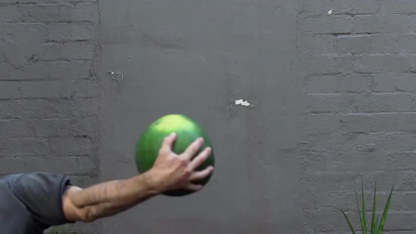 Watermelon Smash in Slow Motion