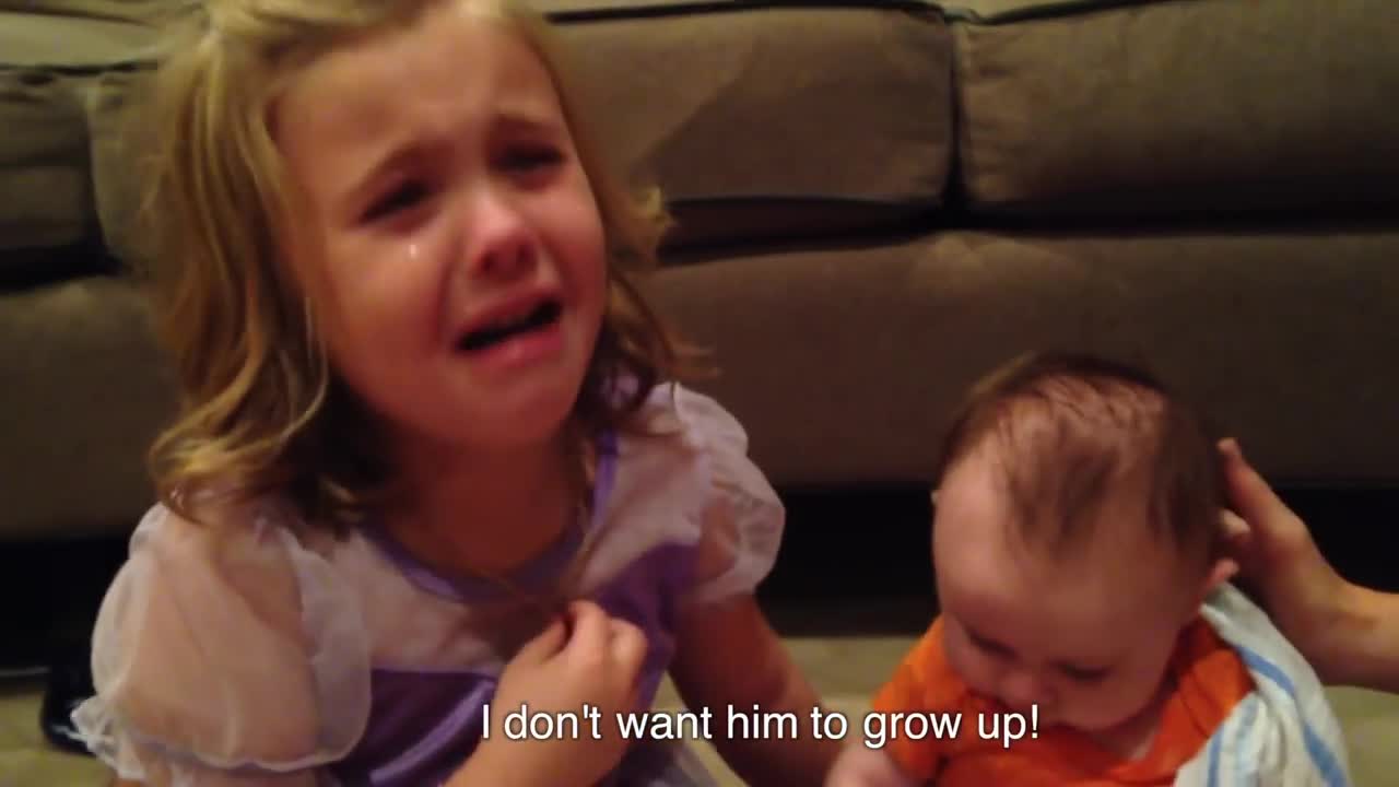 Little Girl Wants Her Brother To Stay Small