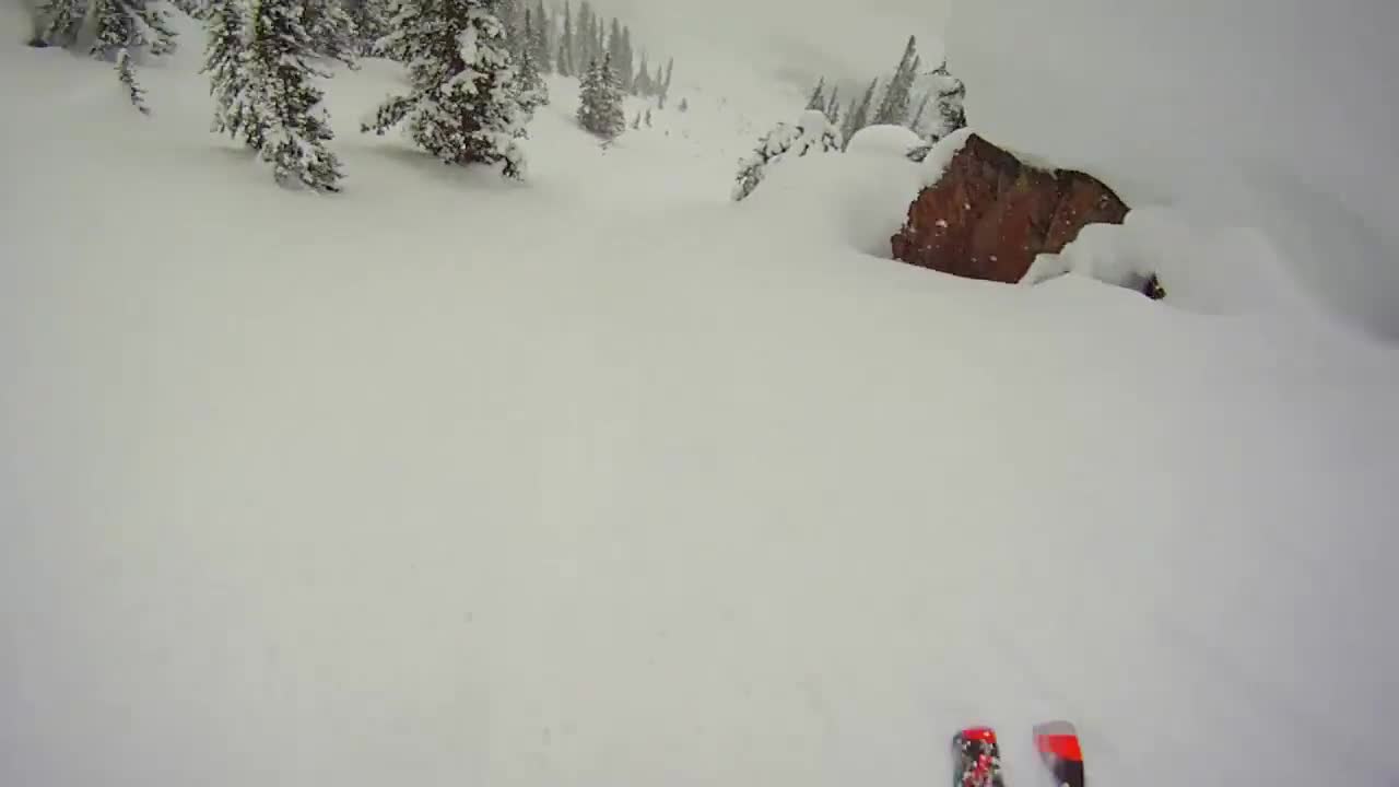 A month of pow skiing at an undisclosed location