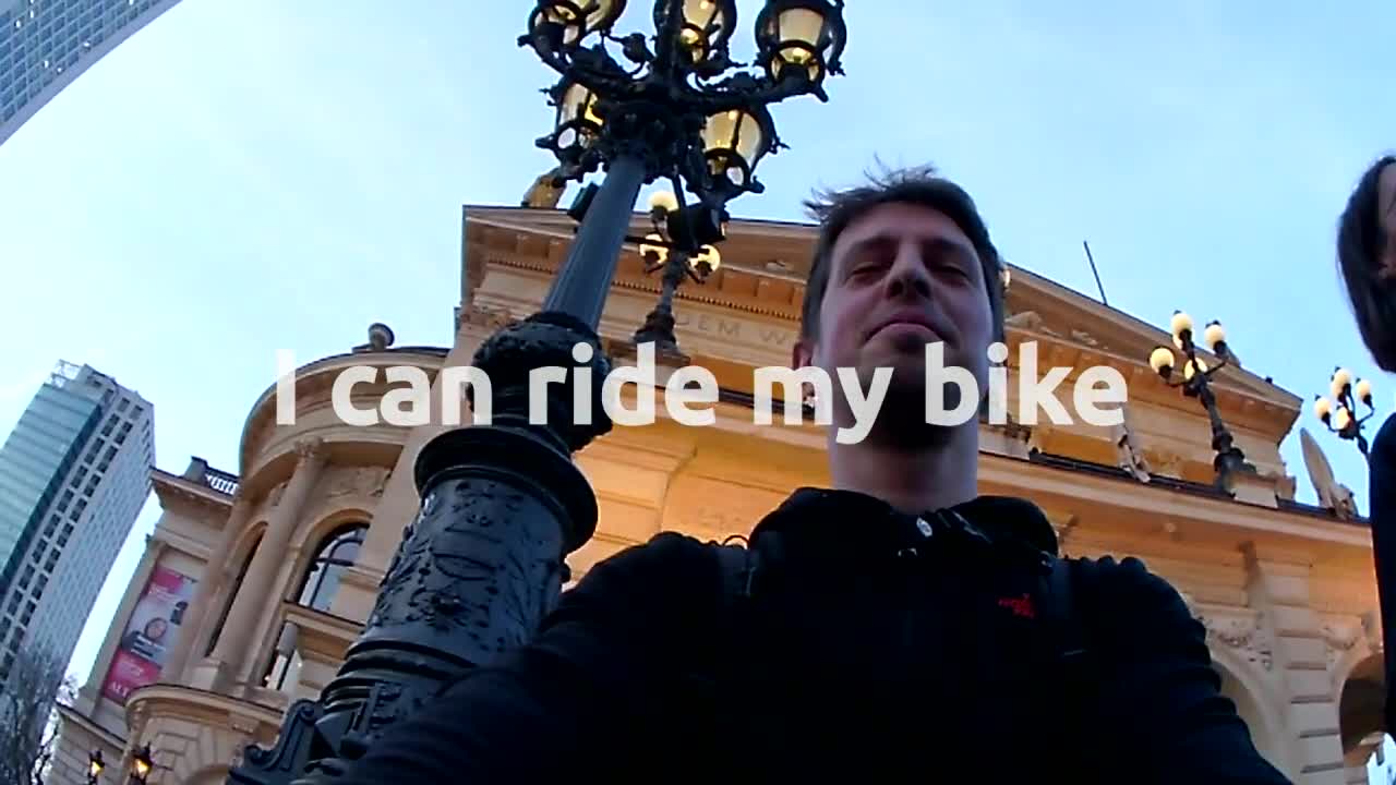 I can ride my bike - Critical Mass - Frankfurt