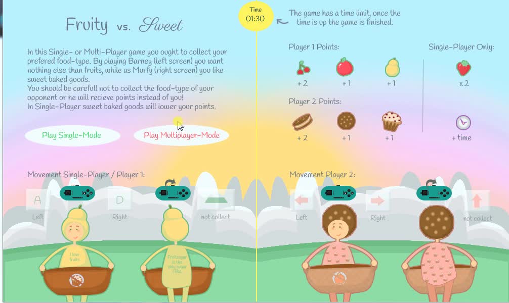 Fruity vs Sweet Gameplay