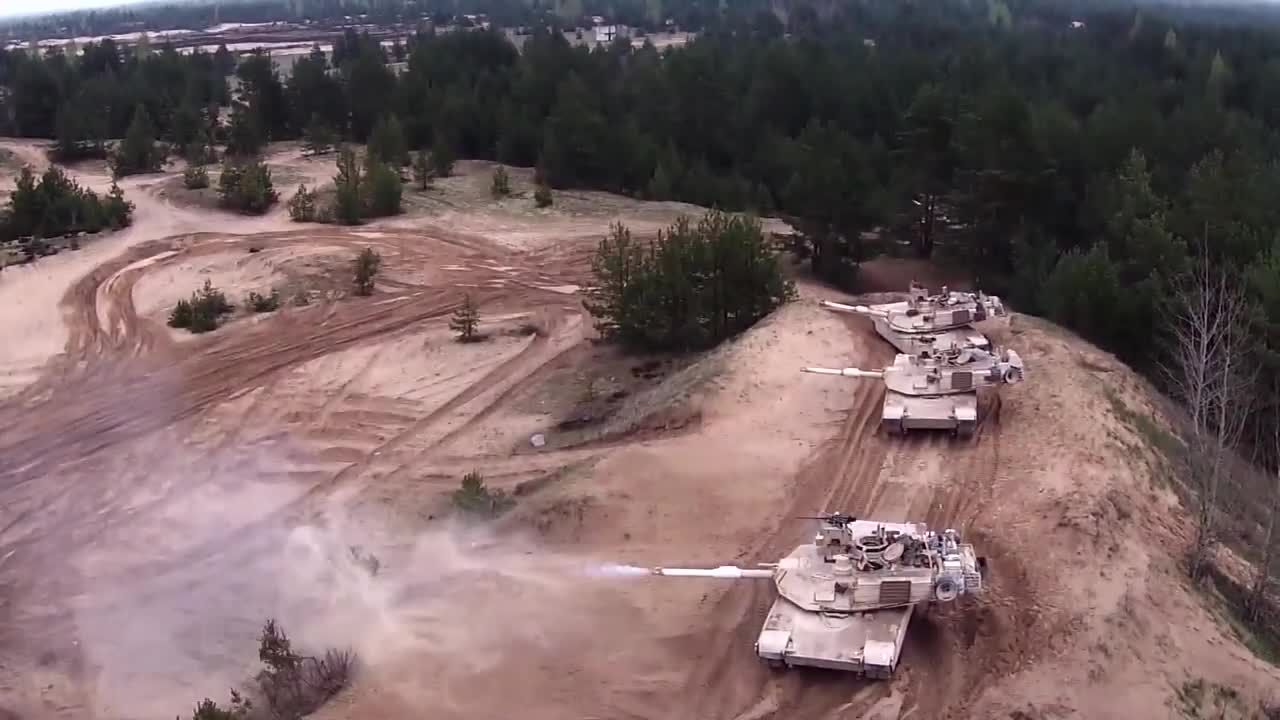 American Tanks train in Latvia