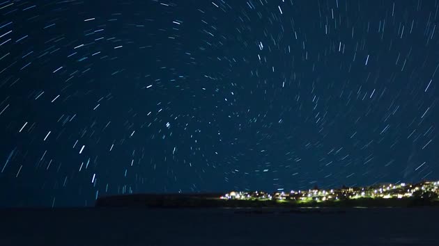Star Trails on the Sky