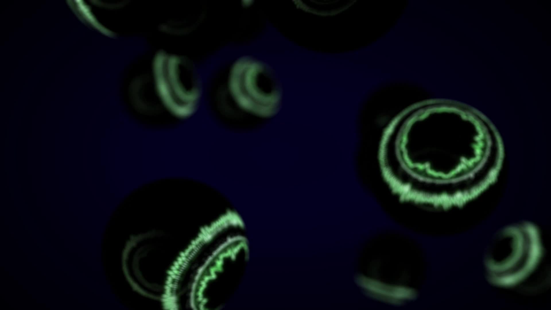 Video of Abstract Digital Balls in HD
