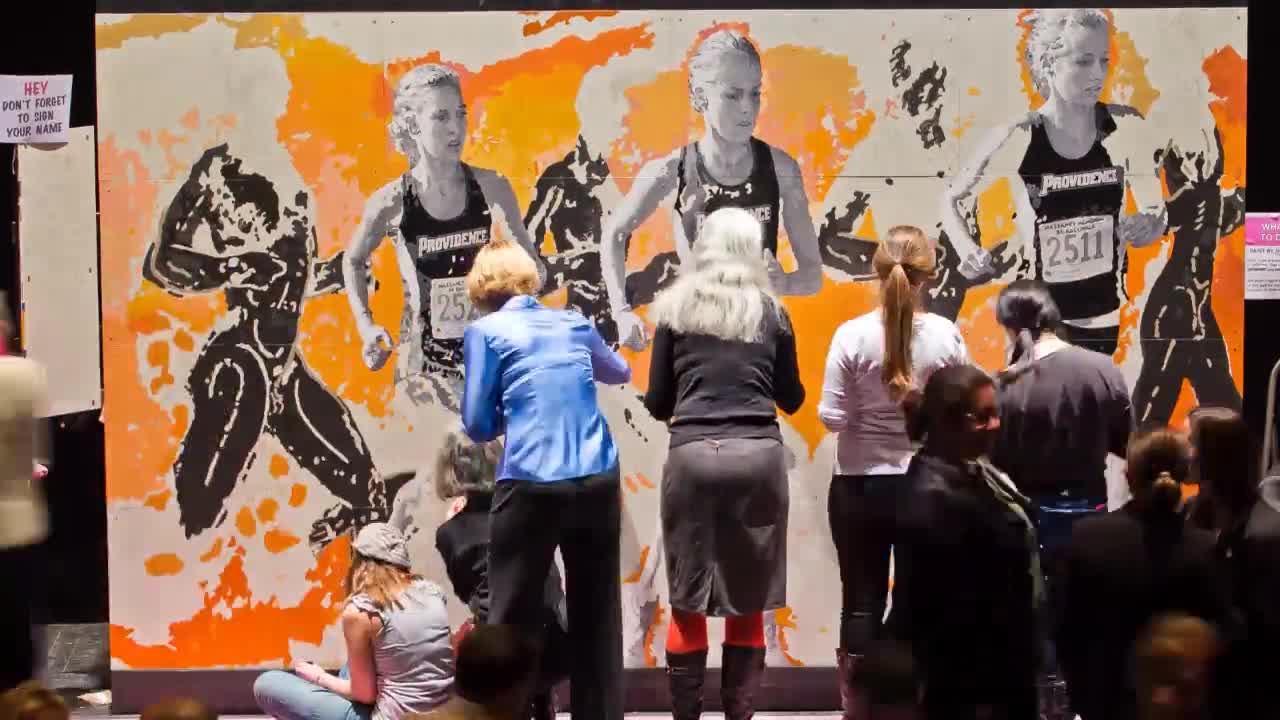 Providence College Sport: Art Mural Timelapse
