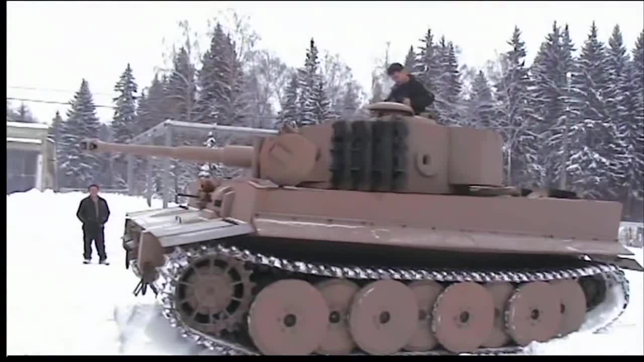 Test Drive Copy of "Tiger I" Tank