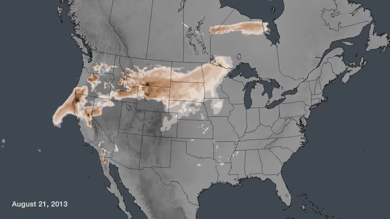 Wildfire Smoke Spread Across the U.S.